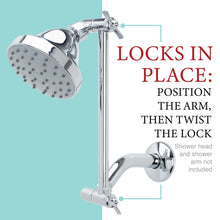 Load image into Gallery viewer, 10 in. Solid Brass Shower Head Extension Arm (Chrome Finish)