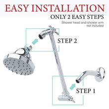 Load image into Gallery viewer, 10 in. Solid Brass Shower Head Extension Arm (Chrome Finish)