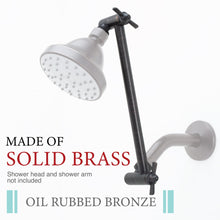 Carregar imagem no visualizador da galeria, 10 in. Solid Brass Shower Head Extension Arm (Oil-Rubbed Bronze Finish)