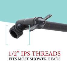 Carregar imagem no visualizador da galeria, 10 in. Solid Brass Shower Head Extension Arm (Oil-Rubbed Bronze Finish)