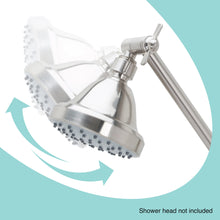 Carregar imagem no visualizador da galeria, 10 in. Solid Brass Shower Head Extension Arm (Stainless Steel Finish)