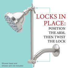 Carregar imagem no visualizador da galeria, 10 in. Solid Brass Shower Head Extension Arm (Stainless Steel Finish)