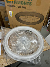 Load image into Gallery viewer, ANTOINE 20 in. LED Indoor White Low Profile Ceiling Fan with Dimmable Lighting Small Flush Mount Ceiling Fan with Remote