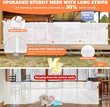 Carregar imagem no visualizador da galeria, HDUYFYD 120 Inches Extra Wide Retractable Baby Gates, 35" Tall Baby Gates for Large Openings, Upgraded Retractable Gate with Fiberglass, Extra Large P