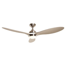 Carregar imagem no visualizador da galeria, 56" Bernardino Modern Brushed Nickel DC Motor Downrod Mount Reversible Ceiling Fan with Lighting and Remote Control