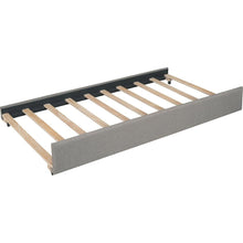 Carregar imagem no visualizador da galeria, Full size Upholstered Daybed with Twin Size Trundle, Wood Slat Support, Gray(OLD SKU :LP000118AAE)