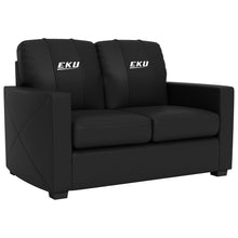 Load image into Gallery viewer, Silver Loveseat with Eastern Kentucky Colonels Logo