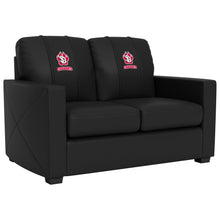 Load image into Gallery viewer, Silver Loveseat with South Dakota Coyote Paw Logo