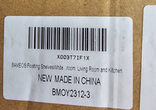 Load image into Gallery viewer, BAMEOS Floating Shelf,Wall Shelf, Decor Wall Mounted Shelves, Hanging Shelf Set for Bathroom Kitchen Living, Kitchen, Room Bedroom Storage White