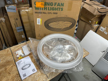 Load image into Gallery viewer, ANTOINE 20 in. LED Indoor White Low Profile Ceiling Fan with Dimmable Lighting Small Flush Mount Ceiling Fan with Remote