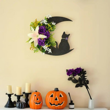 Load image into Gallery viewer, Black Cat Wreath