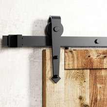 Load image into Gallery viewer, Non-Bypass Sliding Barn Door Hardware Kit - Arrow Design Roller