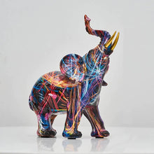 Carregar imagem no visualizador da galeria, Creative Graffiti Elephant Figurine