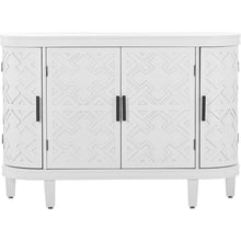 Carregar imagem no visualizador da galeria, Accent Storage Cabinet Sideboard Wooden Cabinet with Antique Pattern Doors for Hallway, Entryway, Living Room