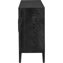 Load image into Gallery viewer, Wood Storage Cabinet with Three tempered glass doors and Adjustable Shelf,Suitable for living room, study and entrance