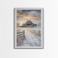 Carregar imagem no visualizador da galeria, Fall Decor, Barn Amongst The Falling Leaves, Farmhouse Decor, Fall Art, Autumn Decor, Thanksgiving Seasonal Wall Art