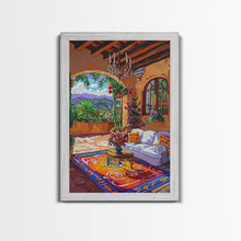 Load image into Gallery viewer, Cozy Southwestern Kitchen Framed Canvas Print Colorful Mexican Style Best Gift Home Decor Wall Art Bright Above Sofa Art