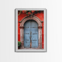 Cargar imagen en el visor de la galería, Change1 Indian Wall Art, Colorful Indian Doors, Framed Canvas Print, Painting Print, Traditional Hindu Architecture, Ready To Hang