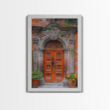 Cargar imagen en el visor de la galería, Change23. Mexican Wall Art, Framed Canvas Print, Old Town Mexico Architecture Wall Art, Framed Art