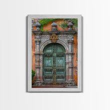 Cargar imagen en el visor de la galería, Change23 Hacienda Architecture Framed Canvas Print, Mexican Wall Art, Art of Mexico, Original Artwork, Wood Framed Ready To Hang