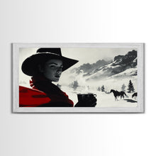 Cargar imagen en el visor de la galería, Cozy Cottage in Misty Autumn Countryside Framed Canvas Print, Perfect Rustic Artwork to Bring Warmth and Tranquility Into Your Home