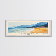 Load image into Gallery viewer, Altinkum Beach, Turkey Watercolor Beach Print, Vacation Gift, Turkey Wall Art, Beach Painting, Beach Decor, Beach Painting