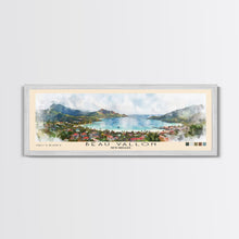 Load image into Gallery viewer, Beau Vallon, Seychelles Watercolor Beach Print, Vacation Gift, Seychelles Wall Art, Beach Painting, Beach Decor, Beach Painting