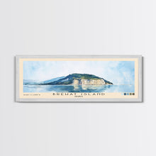 Load image into Gallery viewer, Bréhat Island, France Watercolor Beach Print, Vacation Gift, France Wall Art, Beach Painting, Beach Decor, Beach Painting