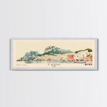 Load image into Gallery viewer, Capri, Italy Watercolor Beach Print, Vacation Gift, Italy Wall Art, Beach Painting, Beach Decor, Beach Painting