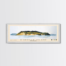 Load image into Gallery viewer, D’Urville Island, New Zealand Watercolor Beach Print, Vacation Gift, New Zealand Wall Art, Framed Canvas Print, Framed Beach Painting