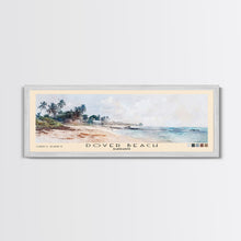 Load image into Gallery viewer, Dover Beach, Barbados Watercolor Beach Print, Vacation Gift, Barbados Wall Art, Framed Canvas Print, Framed Beach Painting