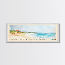 Load image into Gallery viewer, Folkestone Beach, Barbados Watercolor Beach Print, Vacation Gift, Barbados Wall Art, Beach Painting, Beach Decor, Beach Painting