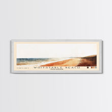 Load image into Gallery viewer, Whitstable beach, United Kingdom Watercolor Beach Print, Vacation Gift, United Kingdom Wall Art, Beach Painting, Beach Decor, Beach Painting