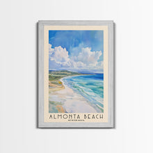 Load image into Gallery viewer, Almonta Beach, Australia Watercolor Beach Print, Vacation Gift, Australia Wall Art, Framed Canvas Print, Framed Beach Painting