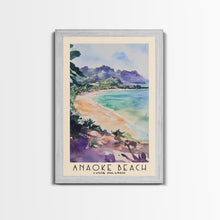 Load image into Gallery viewer, Anaoke Beach, Cook Islands Watercolor Beach Print, Vacation Gift, Cook Islands Wall Art, Beach Painting, Beach Decor, Beach Painting