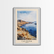 Load image into Gallery viewer, Caldera, Chile Watercolor Print, Vacation Gift, Chile Wall Art, Beach Painting, Beach Decor, Large Wall Art, Wood Frame Art