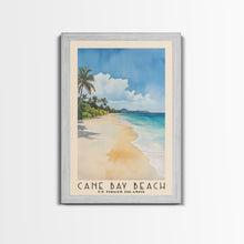 Load image into Gallery viewer, Cane Bay Beach, US Virgin islands Watercolor Beach Print, Vacation Gift, US Virgin islands Wall Art, Beach Painting, Beach Decor, Beach Painting