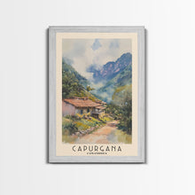 Carregar imagem no visualizador da galeria, Capurgana, Colombia Watercolor Beach Print, Vacation Gift, Colombia Wall Art, Framed Canvas Print, Framed Beach Painting
