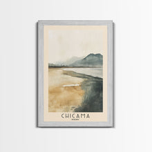 Load image into Gallery viewer, Chicama, Peru Watercolor Beach Print, Vacation Gift, Peru Wall Art, Beach Painting, Beach Decor, Beach Painting