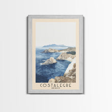 Load image into Gallery viewer, Costalegre, Mexico Watercolor Print, Vacation Gift, Mexico Wall Art, Beach Painting, Beach Decor, Large Wall Art, Wood Frame Art