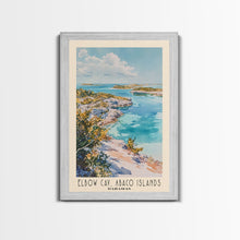 Load image into Gallery viewer, Elbow Cay, Abaco Islands, Bahamas Watercolor Beach Print, Vacation Gift, Bahamas Wall Art, Beach Painting, Beach Decor, Beach Painting