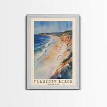 Load image into Gallery viewer, Flaherty Beach, Australia Watercolor Print, Vacation Gift, Australia Wall Art, Beach Painting, Beach Decor, Large Wall Art, Wood Frame Art