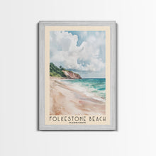 Load image into Gallery viewer, Folkestone Beach, Barbados Watercolor Beach Print, Vacation Gift, Barbados Wall Art, Beach Painting, Beach Decor, Beach Painting