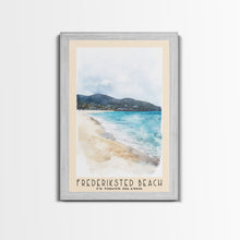 Load image into Gallery viewer, Frederiksted Beach, US Virgin islands Watercolor Beach Print, Vacation Gift, US Virgin islands Wall Art, Beach Painting, Beach Decor, Beach Painting