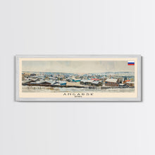 Load image into Gallery viewer, Angarsk Russia Panoramic Travel Poster, Framed Canvas Print or Metal Wall Art, Travel Art, Home Decor, Panoramic Painting, Midcentury Art
