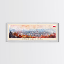 Load image into Gallery viewer, Bielsko Biala Poland Travel Art, City Art, Framed Canvas Print or Metal Wall Art, Europe Travel Poster, Panoramic Wall Art, Extra Wide Wall Art