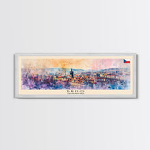 Load image into Gallery viewer, Brno CzechRepublic art Travel Print Wall Art, Panoramic City Art, Travel Art, Wall Decor, Vacation Gift, Framed Canvas Print Or Metal Art