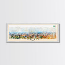Carregar imagem no visualizador da galeria, Ferrara Italy Travel Art, City Art, Framed Canvas Print or Metal Wall Art, Europe Travel Poster, Panoramic Wall Art, Extra Wide Wall Art