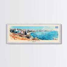 Carregar imagem no visualizador da galeria, Glyfada Greece Wall Art, Panoramic Travel Poster, Panoramic Framed Canvas Print, City Wall Art, Wall Hanging Home Decor, Travel Art