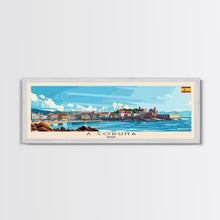 Carregar imagem no visualizador da galeria, A Coruńa Spain Travel Art, City Art, Framed Canvas Print or Metal Wall Art, Europe Travel Poster, Panoramic Wall Art, Extra Wide Wall Art